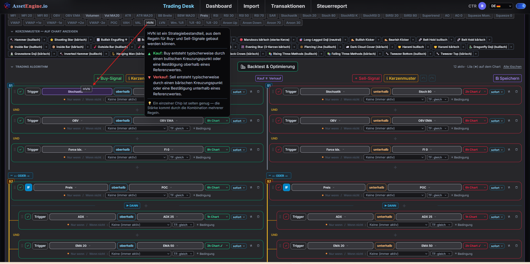 AssetEngine Strategie Builder
